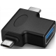 USB-C a Micro-USB OTG redukcia na USB 3.1