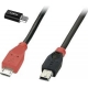 Kábel Micro-B/Mini-B1M s redukciou na USB-C