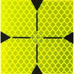 Odrazová fólia 6x6 cm - žltá - 10 ks